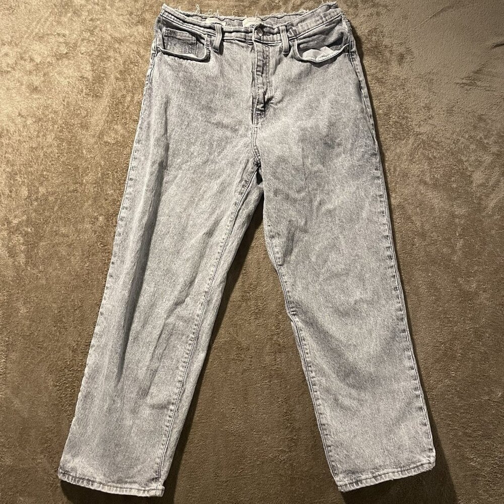 Universal Thread Jeans Womens 12/31R Vintage Straight Gray High Rise Minimalist